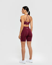 Define Seamless Halter Neck Bra | Dark Cherry