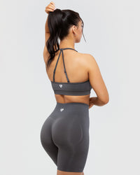 Define Seamless Halter Neck Bra | Graphite