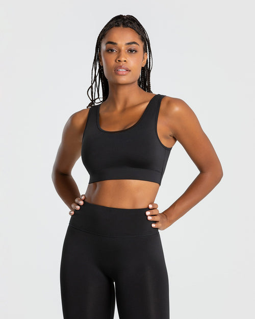 Black Sports Bra - Low to Medium Support | Women's Best IE