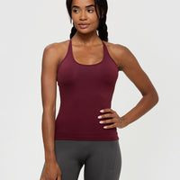 Essential Built-in Bra Tank | Dark Cherry