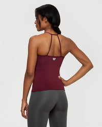 Essential Built-in Bra Tank | Dark Cherry