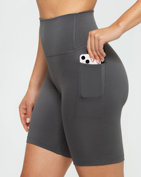 Essential Cycling Shorts with Pockets Graphite