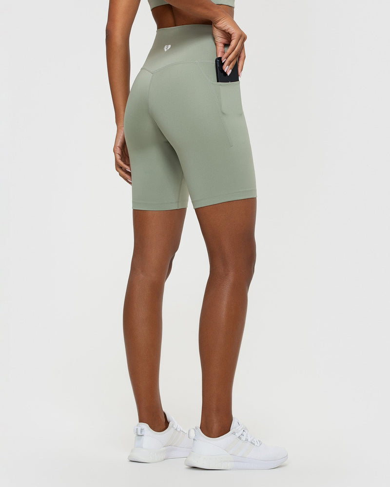 Essential Cycling Shorts with Pockets Olive Women s Best