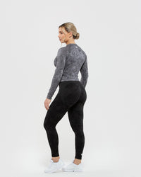 Evolution Seamless Long Sleeve Midi Top | Graphite