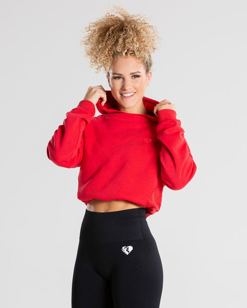 Mesh hoodie crop top sale