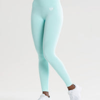 Power Seamless Leggings | Bleached Aqua