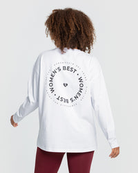 Comfort Oversized Long Sleeve T-Shirt | White