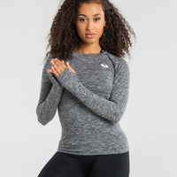 Move Seamless Long Sleeve Top | Grey Marl