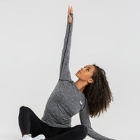 Move Seamless Long Sleeve Top | Grey Marl