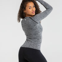 Move Seamless Long Sleeve Top | Grey Marl