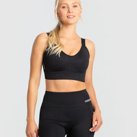Hold High Support Sports Bra | Black