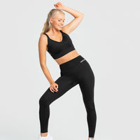 Hold High Support Sports Bra | Black