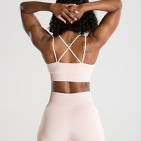 Power Seamless Sports Bra | Nude