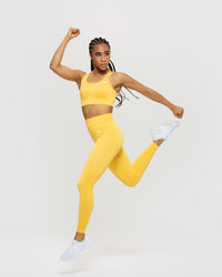 Power Seamless Sports Bra | Sorbet Orange