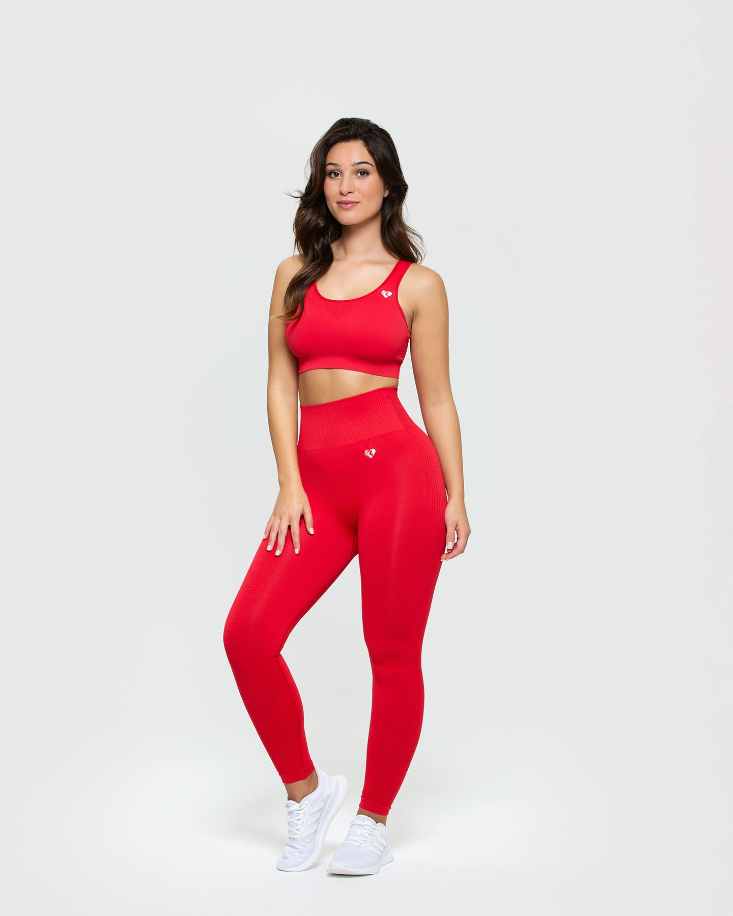 Power Seamless Sports Bra | Red
