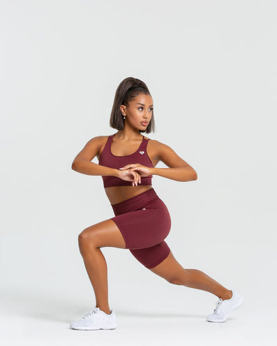 Burgundy cycling shorts 2025