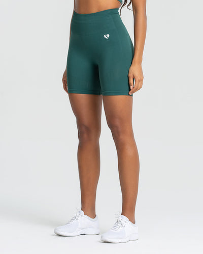 Power Seamless Cycling Shorts Forest Green