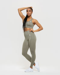 Power Seamless Leggings | Dark Taupe