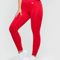 Power Seamless Leggings | Red