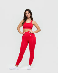 Power Seamless Leggings | Red