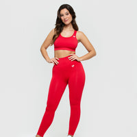 Power Seamless Leggings | Red