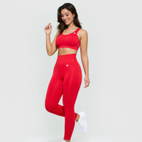 Power Seamless Leggings | Red