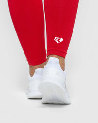 Power Seamless Leggings | Red