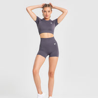 Power Seamless Shorts | Charcoal