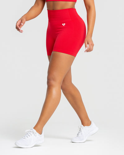 Red biker short 2025