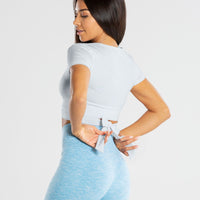 True Tie Crop Top | Grey