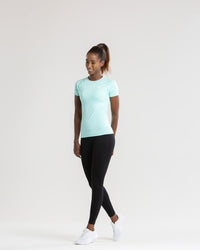 Power Seamless T-Shirt | Bleached Aqua