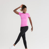 Power Seamless T-Shirt | Phlox Pink