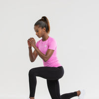 Power Seamless T-Shirt | Phlox Pink