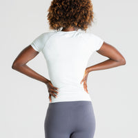 Power Seamless T-Shirt | Washed Light Grey